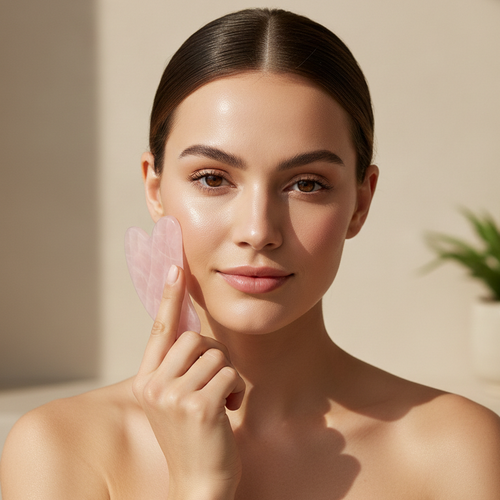 Rose Quartz Gua Sha – Natural Glow Ritual