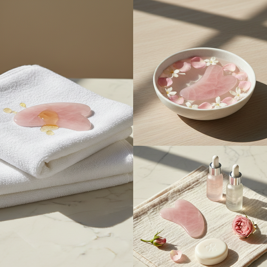 Rose Quartz Gua Sha – Natural Glow Ritual