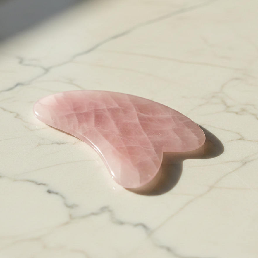 Rose Quartz Gua Sha – Natural Glow Ritual